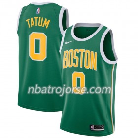 Män Boston Celtics Tröja Jayson Tatum 0 2018-19 Nike Grön Swingman